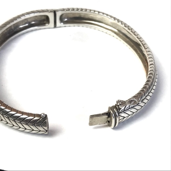 Andrea Candela 14K Gold & Sterling Silver Pave Diamond Bracelet - Picture 8 of 8